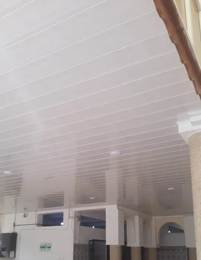 Faux plafond PVC blanc